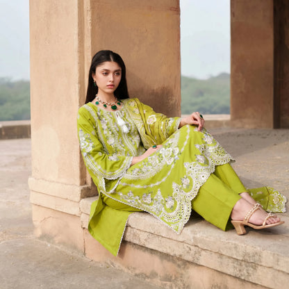 UA-193 Embroidered Cotton Collection 3 Piece | Ready to Wear | Asian clothes