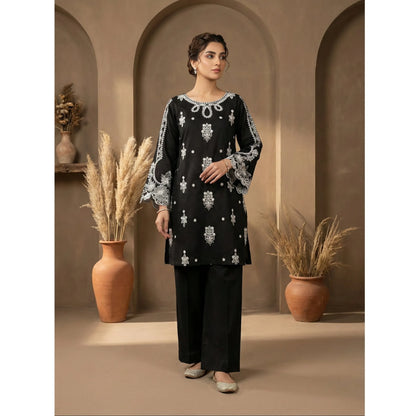 UA-196 Embroidered Cotton Lawn Co-Ords Set by Umnaa Ready to Wear Pakistani Asian casual Modest clothes