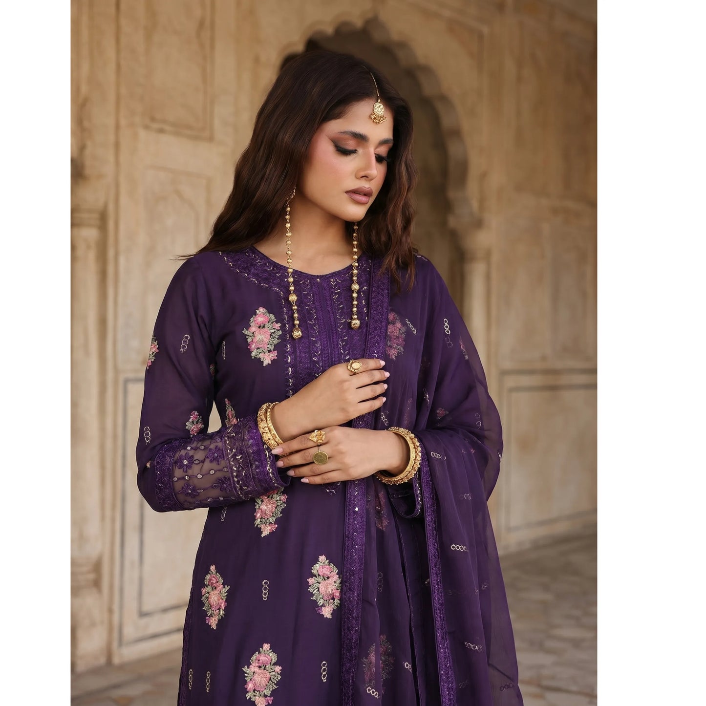 UA-201 Embroidered Cotton Festive Collection By Umnaa | Ready to Wear Pakistani Asian clothes