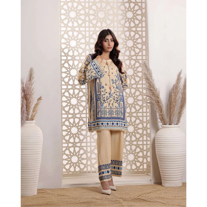 USN-19 Daily Pret Vol'8 Printed Lawn Co-Ords Set by Saphron Casual Co Ord Set Pakistani