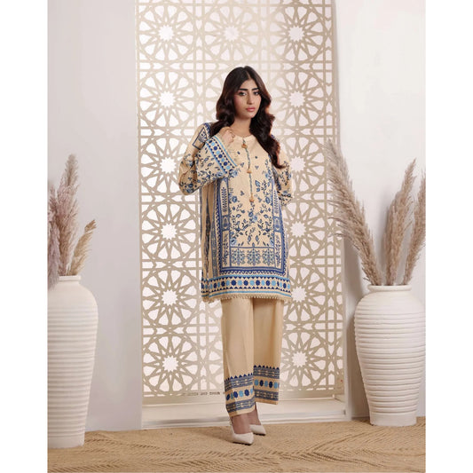 USN-19 Daily Pret Vol'8 Printed Lawn Co-Ords Set by Saphron Casual Co Ord Set Pakistani