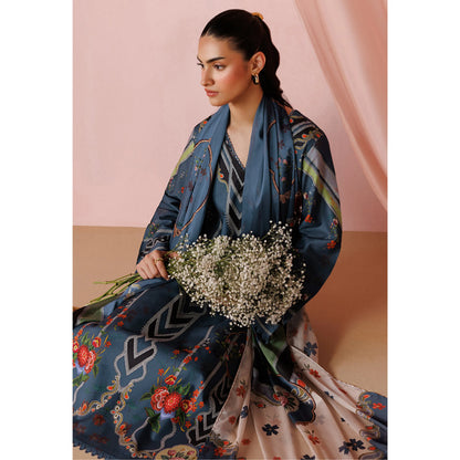 UE-02 "Printed Essential" by Esra Fashion Summer Printed Lawn 3 Piece Collection | Pakistani Asian Clothes