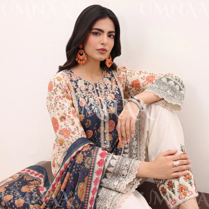 UA-334 Embroidered Viscose 3 Pc Collection Ready to Wear Pakistani Asian clothes by Umnaa