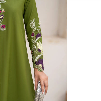 UA-237 Embroidered Kaftan Style Co-Ord Set Asian Wear | Umnaa