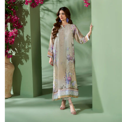 UAL-05 Printed Silk Kaftan Style Co-Ord Set Loose fit Casual Wear | Ethnic wear | ALLY'S