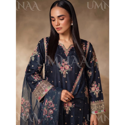 UA-262 Embroidered Farshi Shalwar Luxury Pakistani Dress by Umnaa