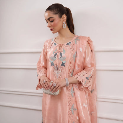 UA-266 Embroidered Festive Kaftan Sheesha Silk Collection by Umnaa | Pakistani Trendy Kaftan Asian Clothing