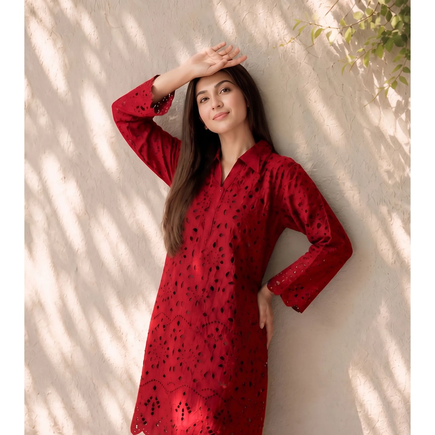 UA-273 Cambric Cotton Co-Ords Farshi Shalwar 2 Piece | Umnaa