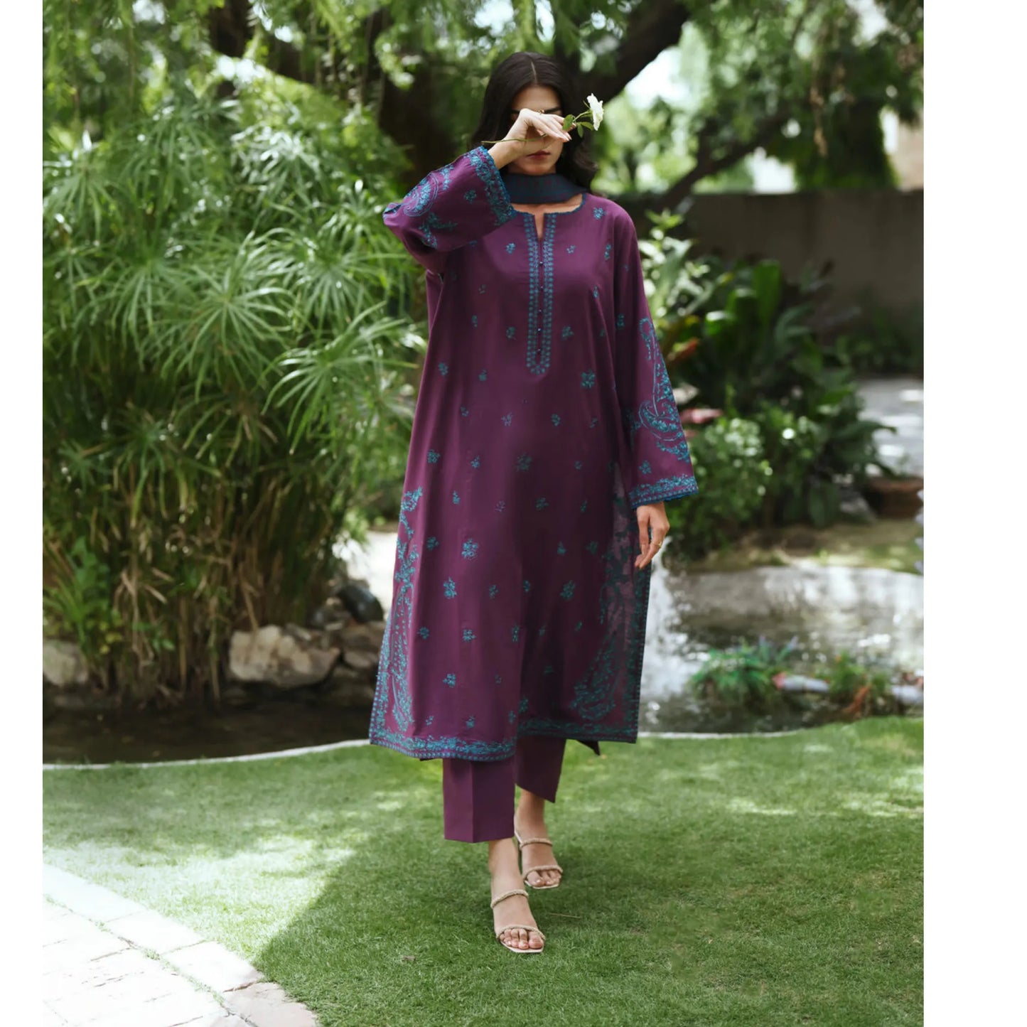 UCA-48 "Breath" Embroidered Cotton Lawn Collection | Casuallite
