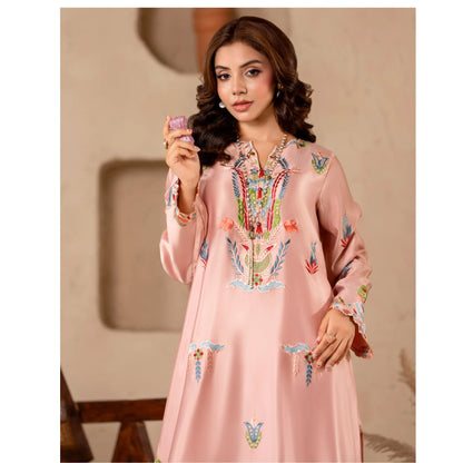 RA-40 Embroidered kaftan 2 Pc - Raniya.h