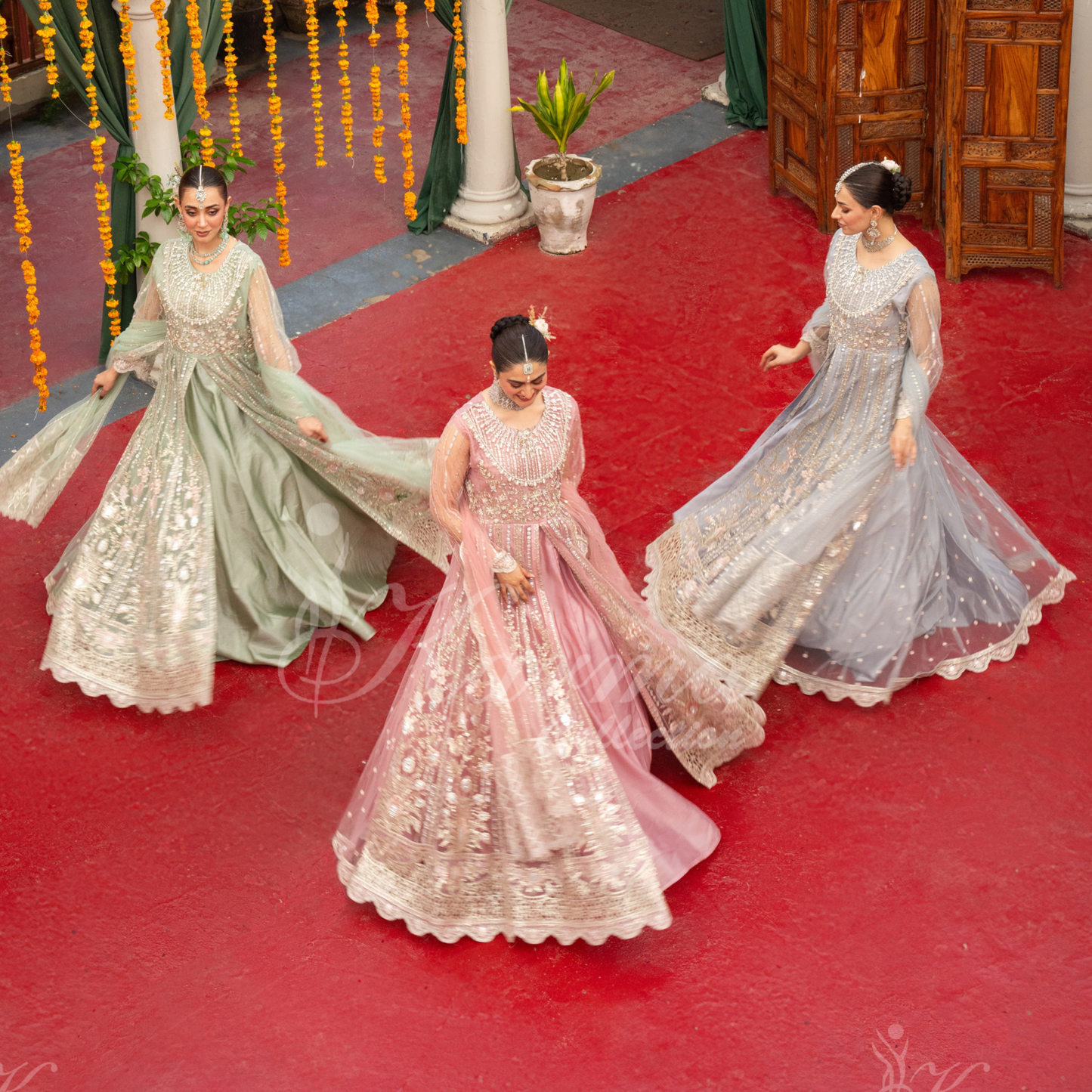 Luxury Embroidered soft Net long Maxi | Wedding Collection | karma Collection | UMKC01301