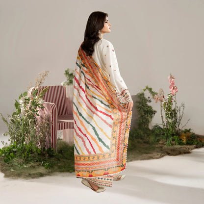 KC-1581 "AYRA" Embroidered Cambric Cotton Collection by Karma Collection