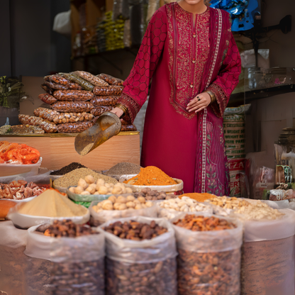 UCA-15 3 Pc Embroidered Cambric Cotton Ready to Wear Eid Collection by Casuallite