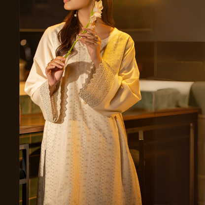 UCA-18 2 Pc Casual Cotton Farshi Shalwar Chikenkari Co-Ords Set | Ready to Wear | Casuallite