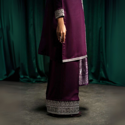 3 Pc Embroidered Viscose Ready to Wear Collection by Casuallite | UCA-12