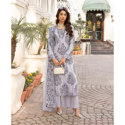 UMS-15 3 Pc Mother & Daughter Luxury Linen Eid Collection by Simrans