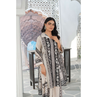 UMRZ-46 3 Pc Pakistani Printed  Summer Lawn Collection by Rangz