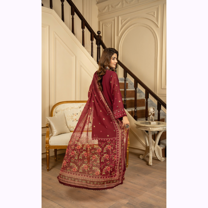 F-467 Embroidered Georgette Chiffon Collection by karma Collection