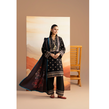 RA-25 Embroidered Dhanak Collection by Raniya.h