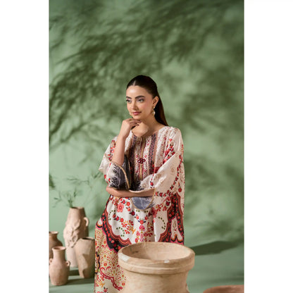 UAL-05 Printed Silk Kaftan Style Co-Ord Set Loose fit Casual Wear | Ethnic wear | ALLY'S
