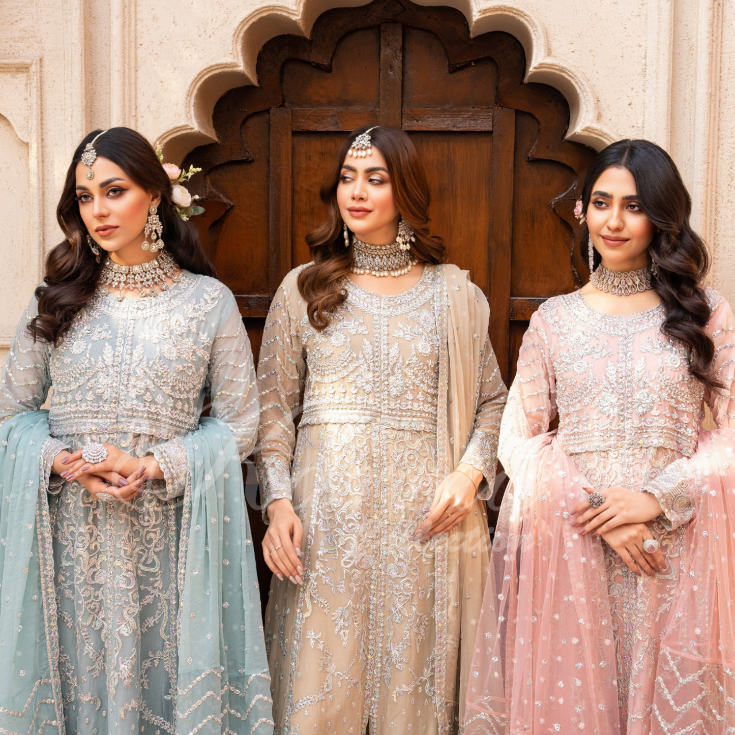 Luxury Embroidered Chiffon Party wear dress  | Wedding Collection | karma Collection | UMKC01201