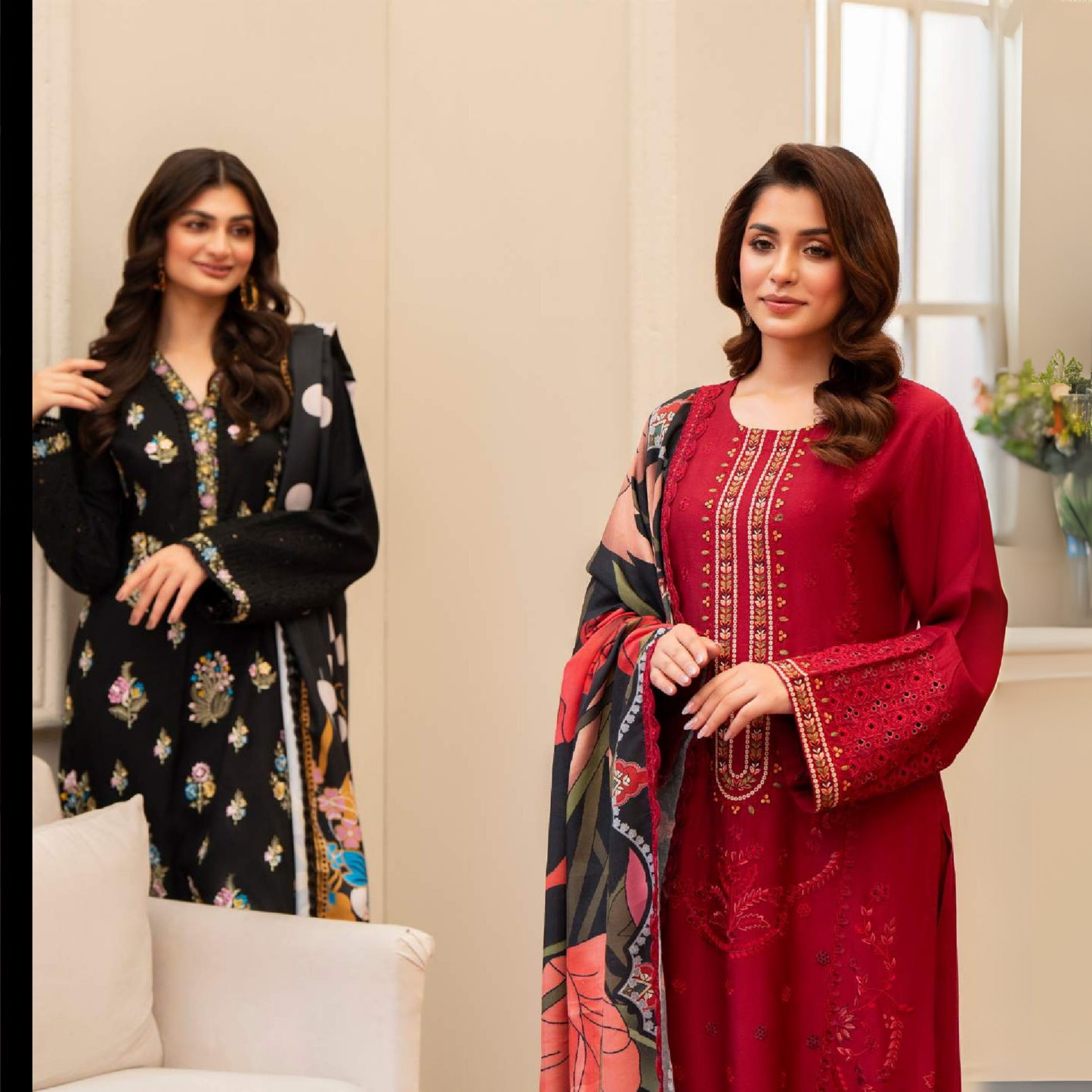 3 Pc Ready to Wear Embroidered Collection | Karma Collection | UMKC01001