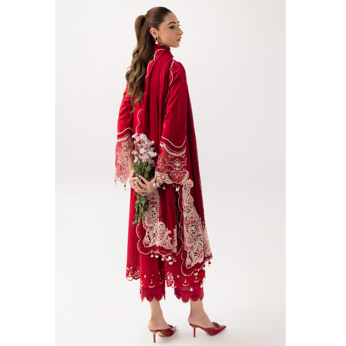 3 Pc Festive Embroidered Collection  | Ready to Wear | Qalamkar
