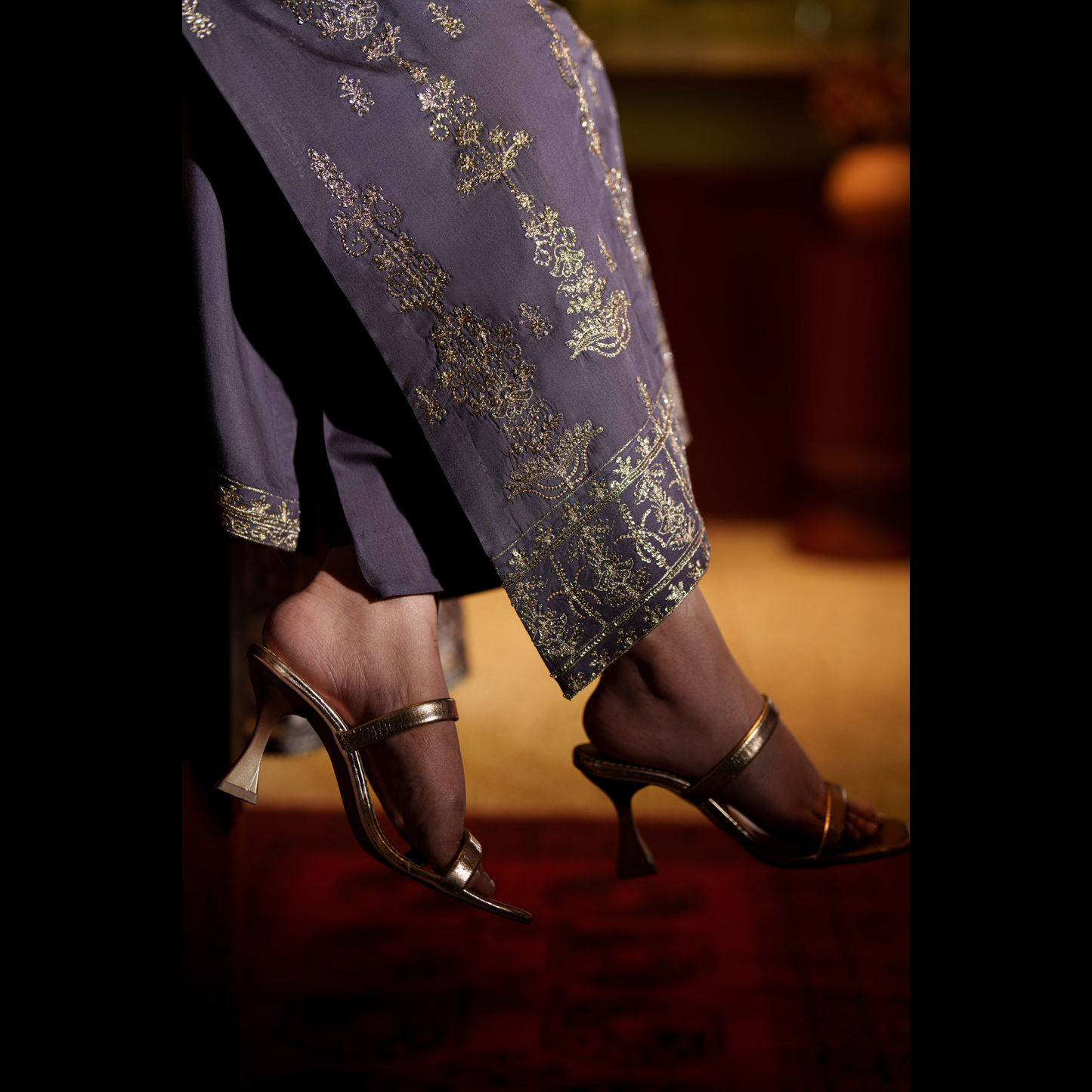 UCA-36 ELARA Festive Embroidered Viscose Dress with Printed Silk Dupatta | Women’s Festive Wear Pakistani Designer Outfit by Casuallite