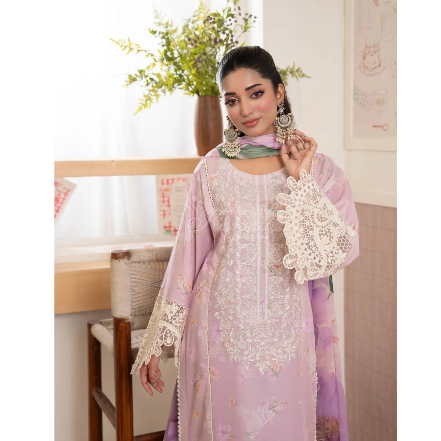 "Flora" Embroidered Lawn 3 Pc Collection | Karma Collection