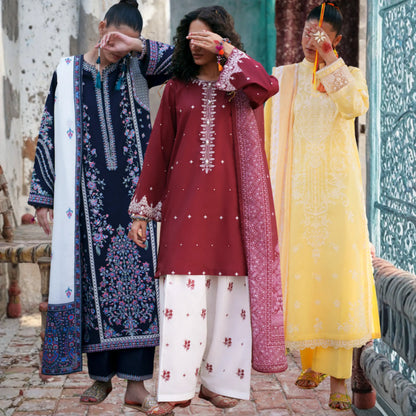 UCA-43 "HER" Collection Embroidered Cambric Cotton by Casuallite 3 Piece Suit for Women | Ready to Wear Pakistani Dress