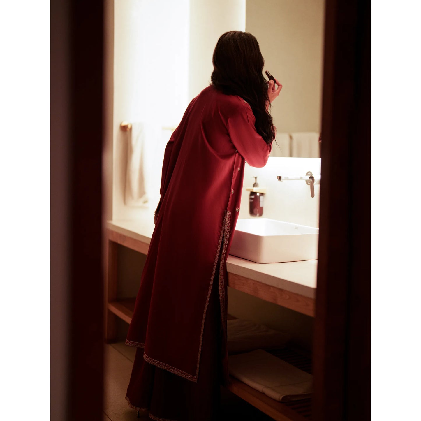 UCA-37 EALA Festive Embroidered Viscose Dress with Printed Silk Dupatta | Women’s Festive Wear Pakistani Designer Outfit by Casuallite