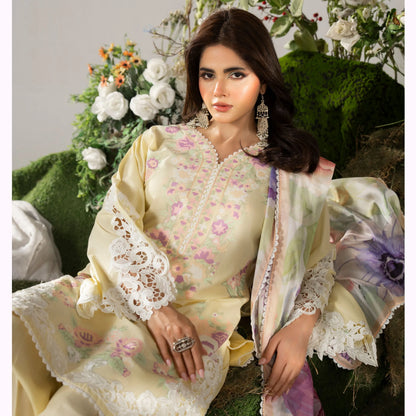 KC-1586 "AYRA" Embroidered Cambric Cotton Collection by Karma Collection