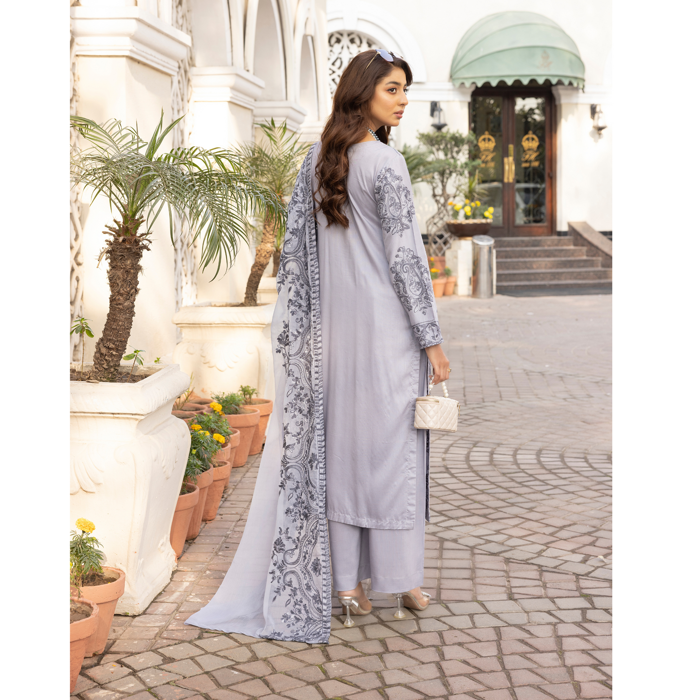UMS-15 3 Pc Mother & Daughter Luxury Linen Eid Collection by Simrans