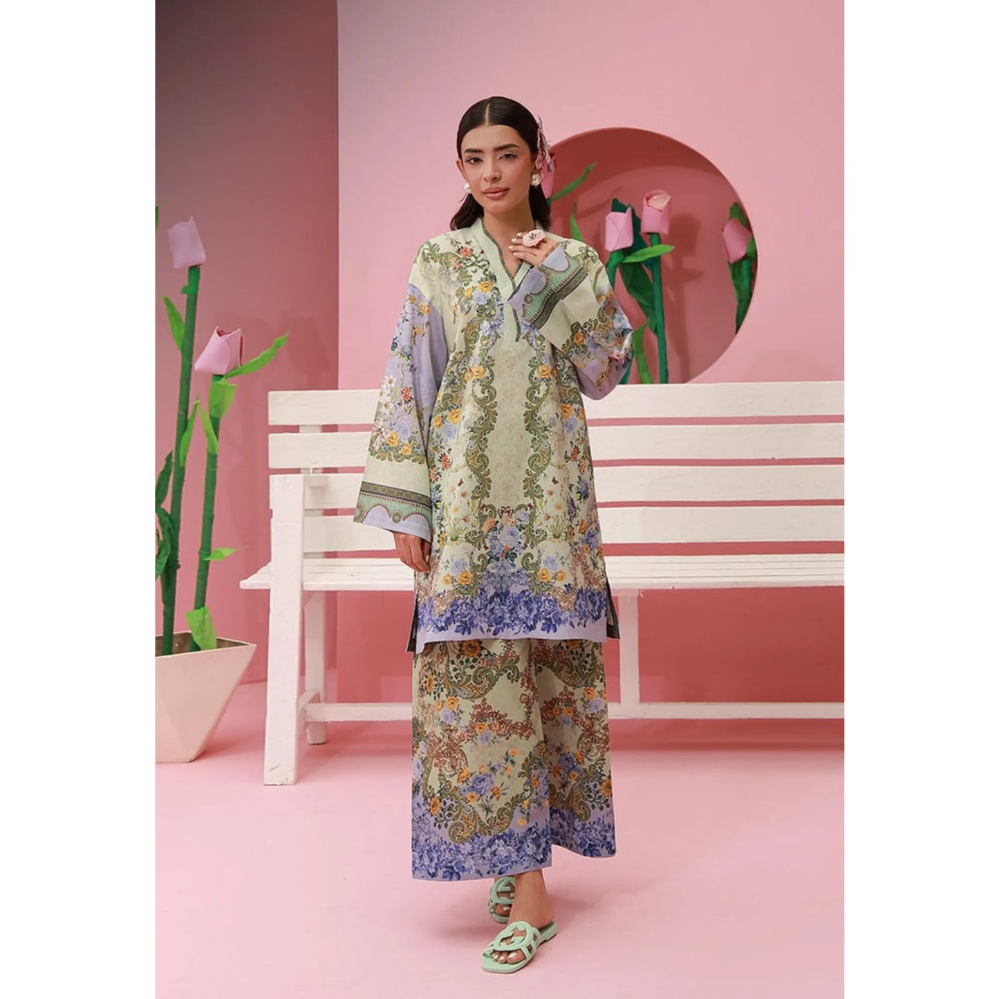 UAS-01 printed Pret by Asim jofa Printed Co Ord Set summer Collection Ready to Wear asian clothes