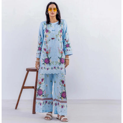 UAL-01 Chikankari Lawn Co-Ord Set | Adan's Libas