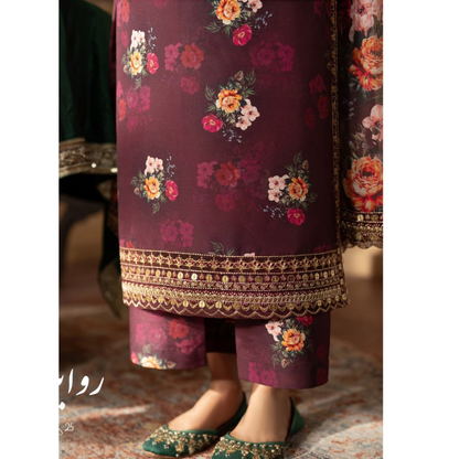 Luxury Embroidered Printed Cotton Silk Collection | Ready to Esra | Esra fashion