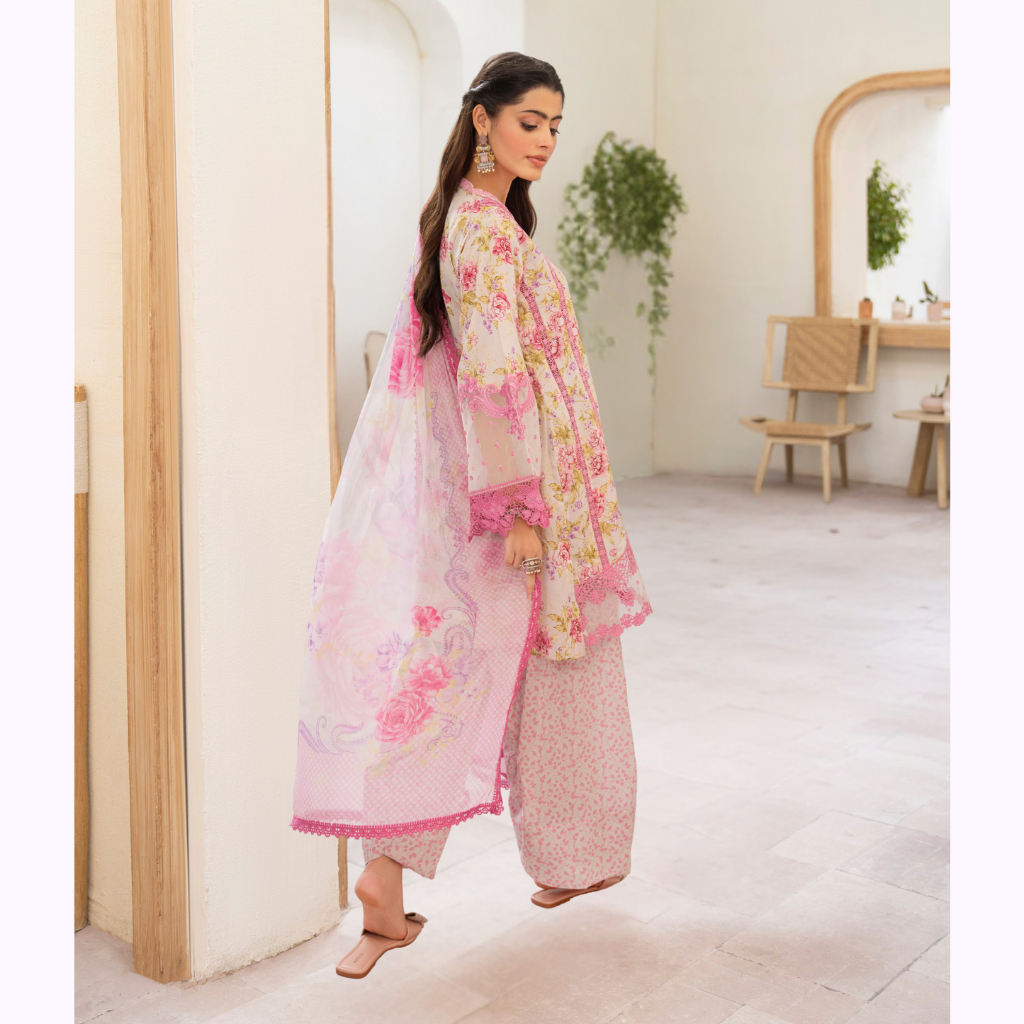 "Aina II" Embroidered Printed Lawn 3 Pc Collection by Karma Collection TT