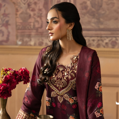 Luxury Embroidered Printed Cotton Silk Collection | Ready to Esra | Esra fashion
