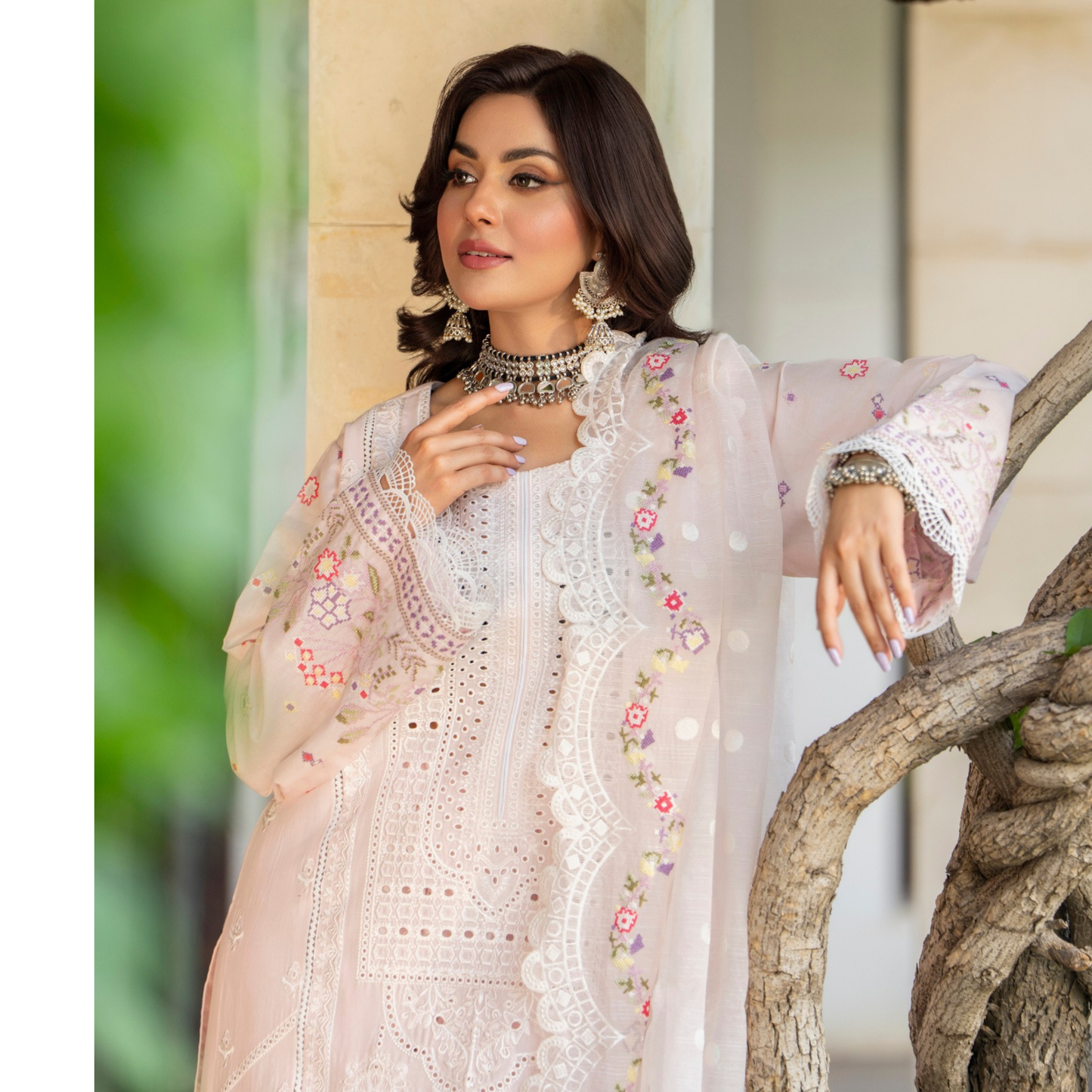 KC-1490 Chikenkari Luxury Cotton 3 Pc Collection | Ready to Wear | Karma Collection