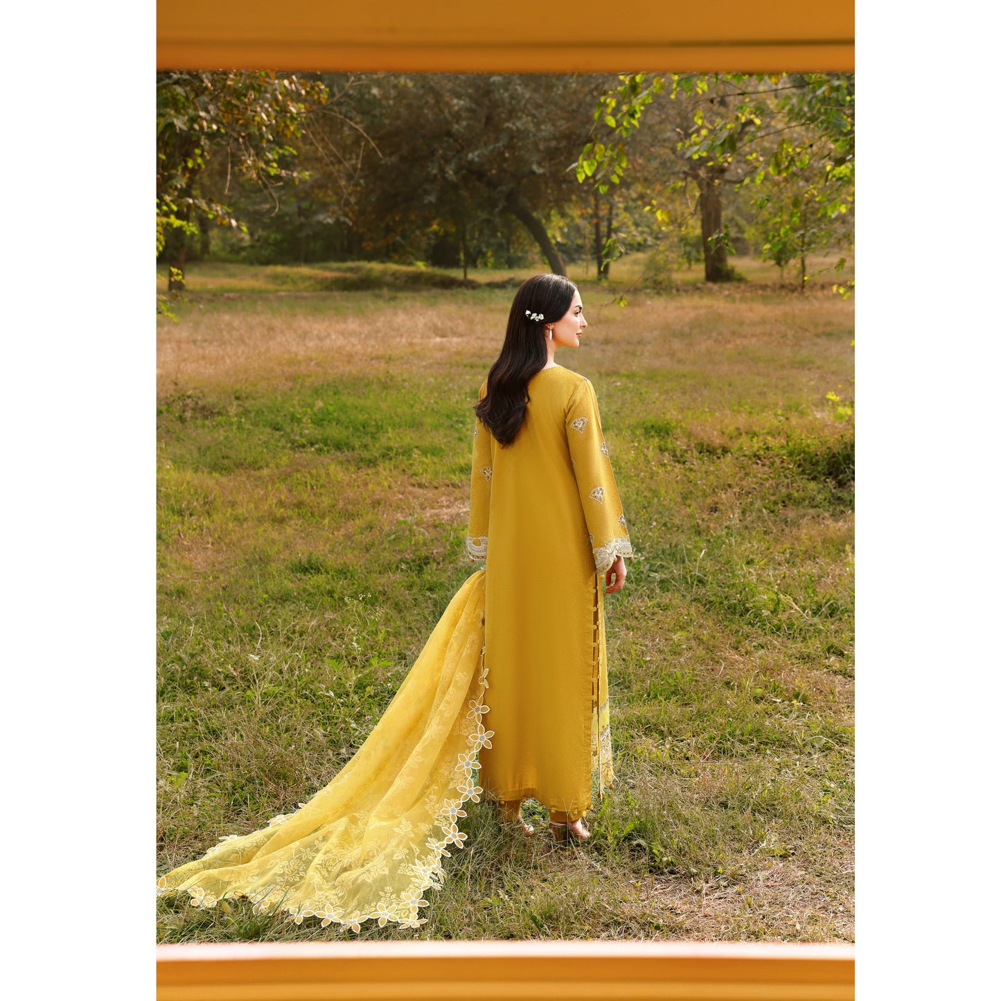 UMS-56 Janan Mother Daughter Chikenkari Jacquard Eid Edit by Simrans | Ready to Wear Asian Pakistani clothes