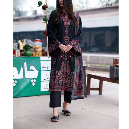 UCA-39 SafarNama Summer Embroidered Cotton Dress with Printed Silk Dupatta | Women’s Wear Pakistani Designer Outfit by Casuallite