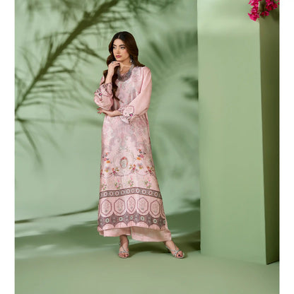 UAL-07 Printed Silk Kaftan Style Co-Ord Set Loose fit Casual Wear | Ethnic wear | ALLY'S