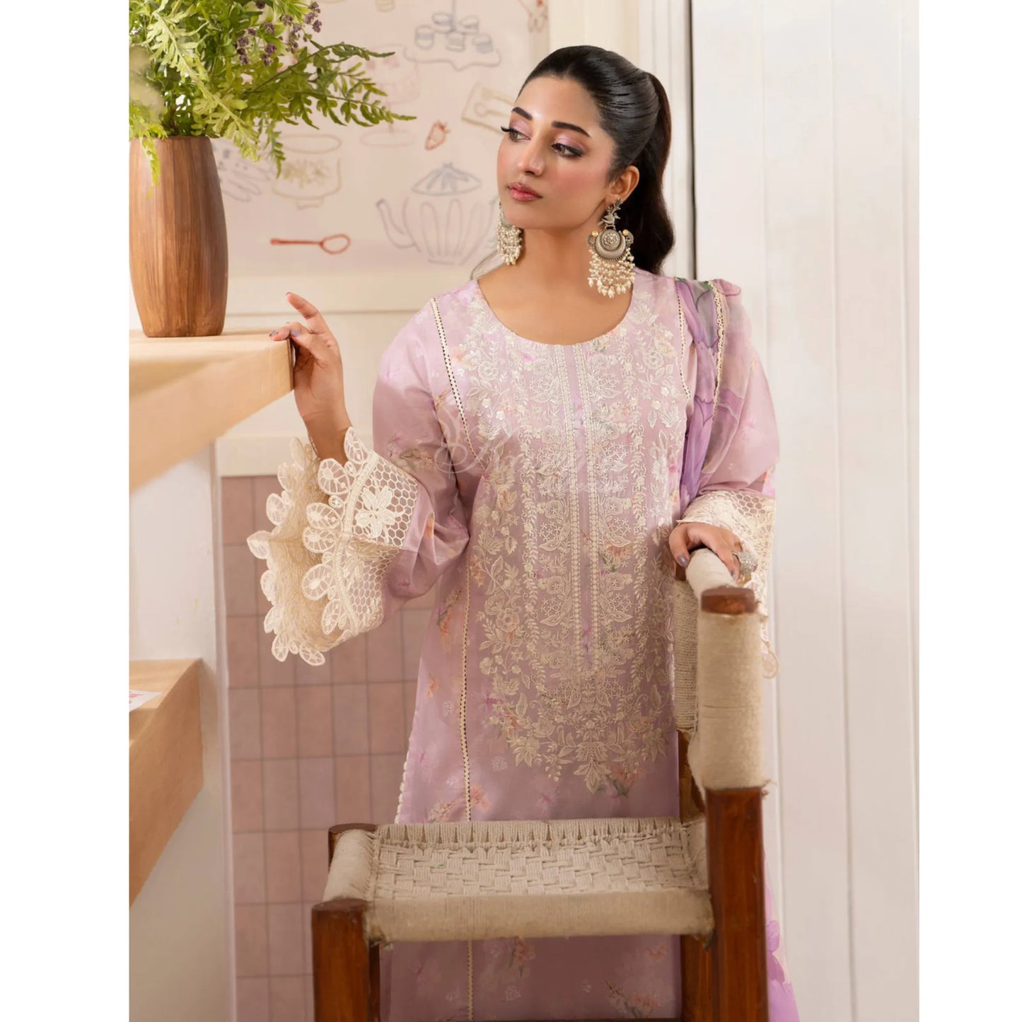 "Flora" Embroidered Lawn 3 Pc Collection | Karma Collection