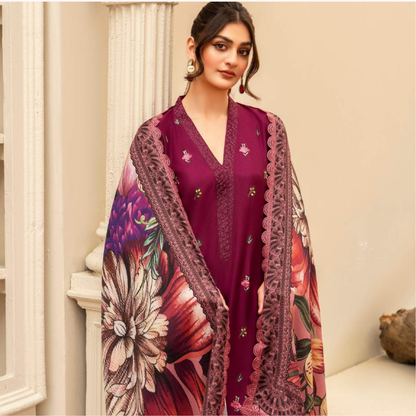 3 Pc Ready to Wear Embroidered Collection | Karma Collection | UMKC01001