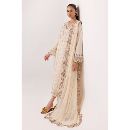 3 Pc Festive Embroidered Collection  | Ready to Wear | Qalamkar