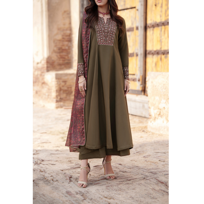 UCA-34 "ISHQIA" Festive Drop Embroidered Viscose Collection by Casuallite