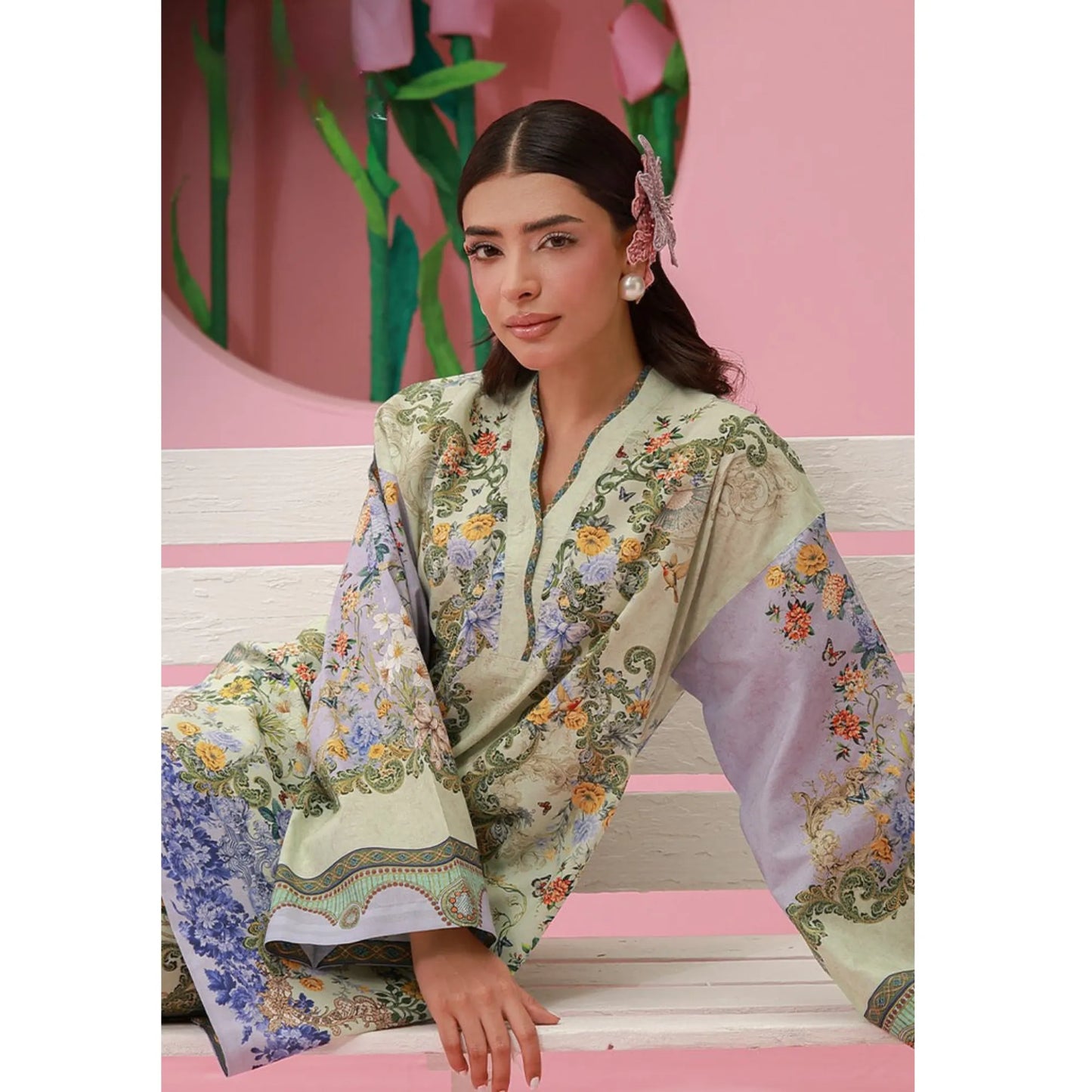 UAS-01 printed Pret by Asim jofa Printed Co Ord Set summer Collection Ready to Wear asian clothes