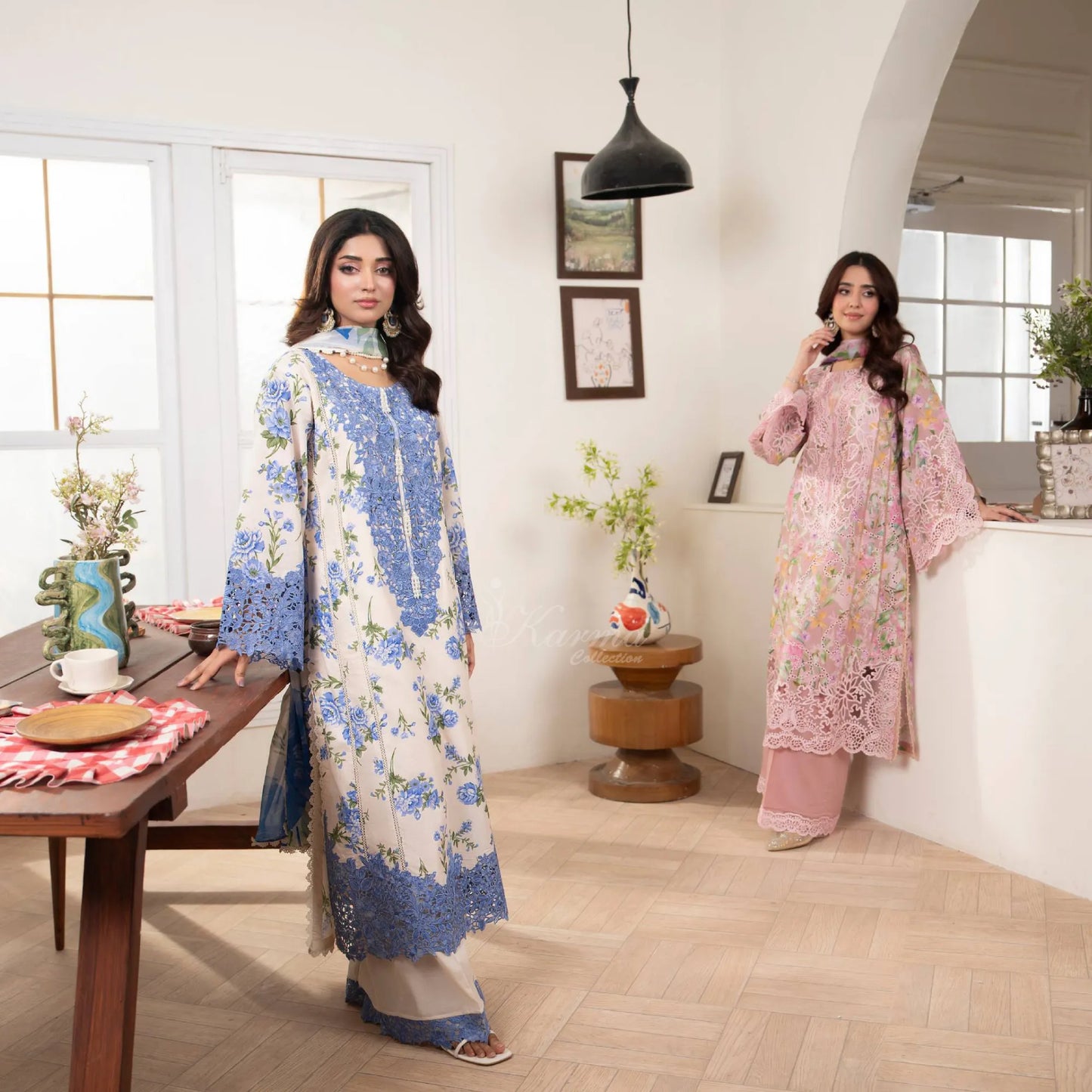 "Gulmahar" Embroidered Lawn Collection by karma Collection