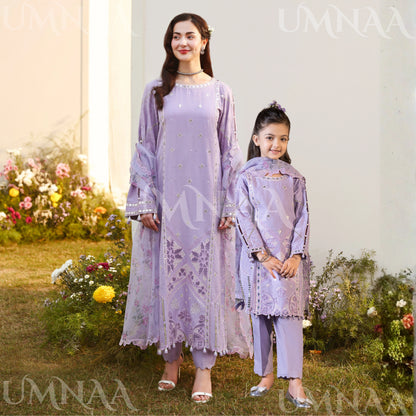UMS-56 Janan Mother Daughter Chikenkari Jacquard Eid Edit by Simrans | Ready to Wear Asian Pakistani clothes