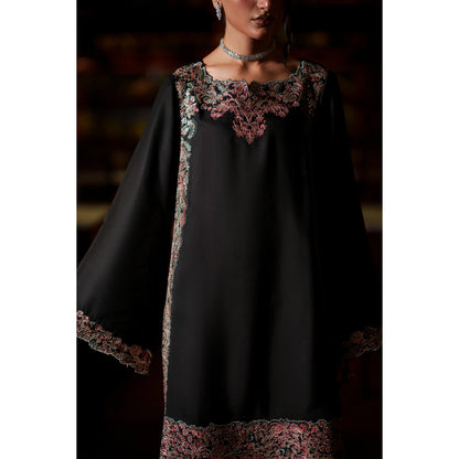 UCA-37 EALA Festive Embroidered Viscose Dress with Printed Silk Dupatta | Women’s Festive Wear Pakistani Designer Outfit by Casuallite